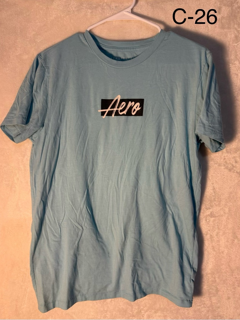 Aeropostale Light Blue Logo Tee